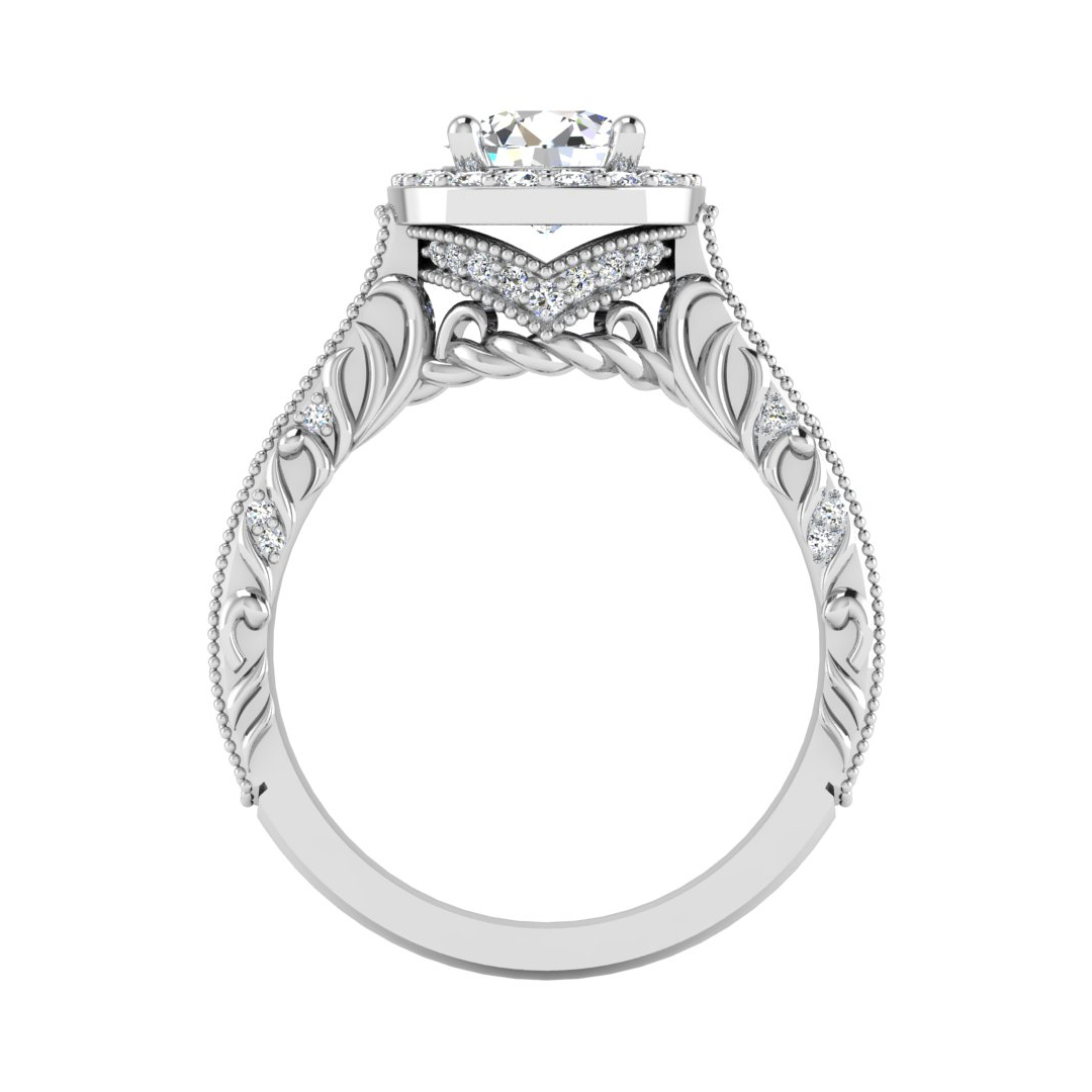 Korman Signature Madilyn Halo Engagement Ring Setting